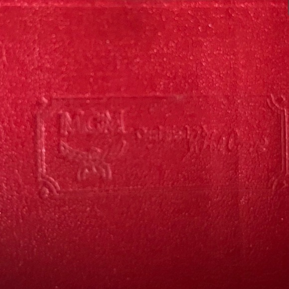 Red Tri-fold MCM Wallet-Authentic - Picture 11 of 11